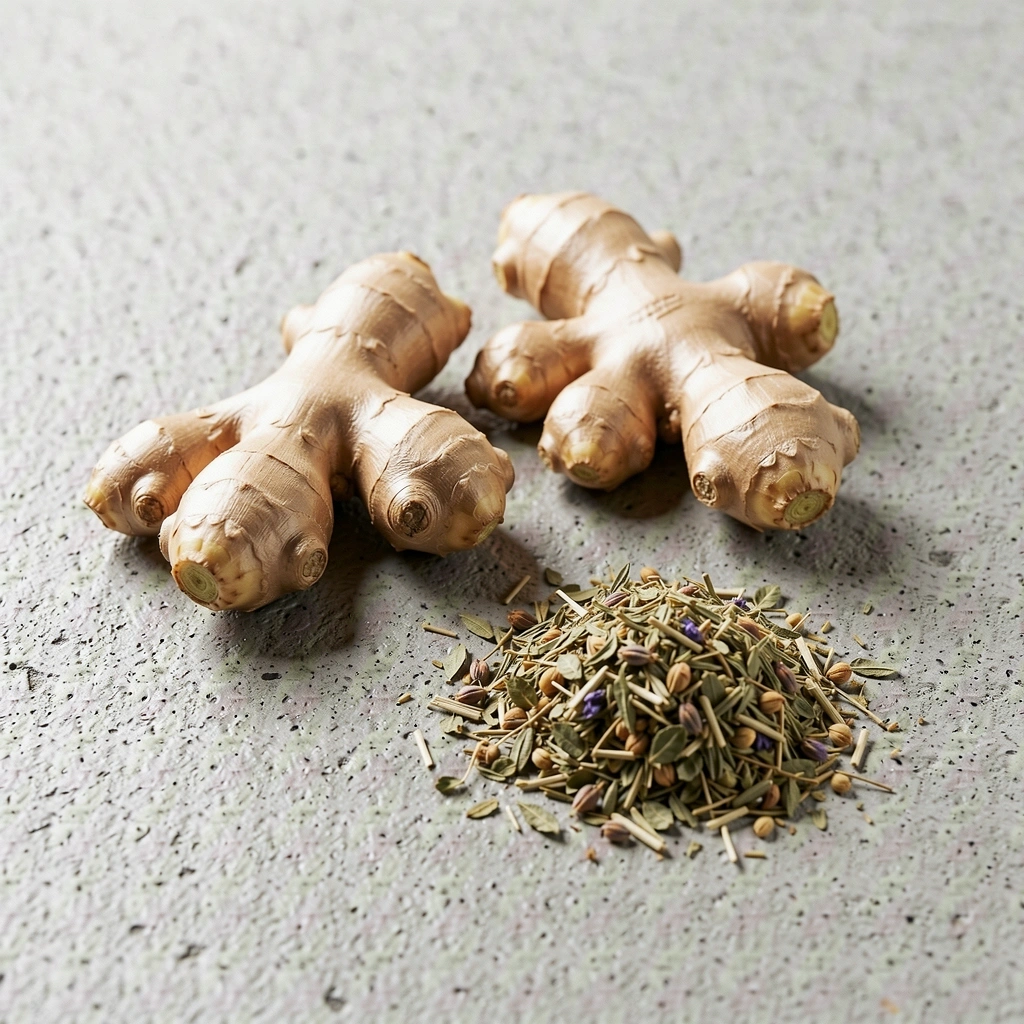 Natural botanical ingredients representing Herbalku purity